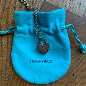 Tiffany & Co heart lock necklace
